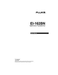 Thumbnail of document Manual - EI-162BN 320 mm Diameter Split Core Transformer
